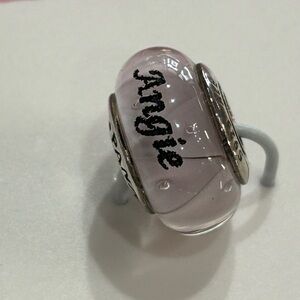 Custom Engraved “Angie” Pandora Murano
